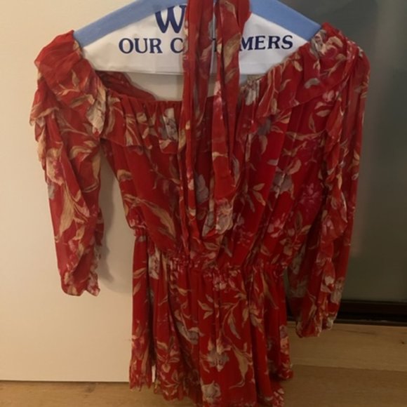 Zimmerman Silk Floral Print Romper - Picture 2 of 2